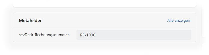Metafelder in Shopify-Bestellungen anzeigen